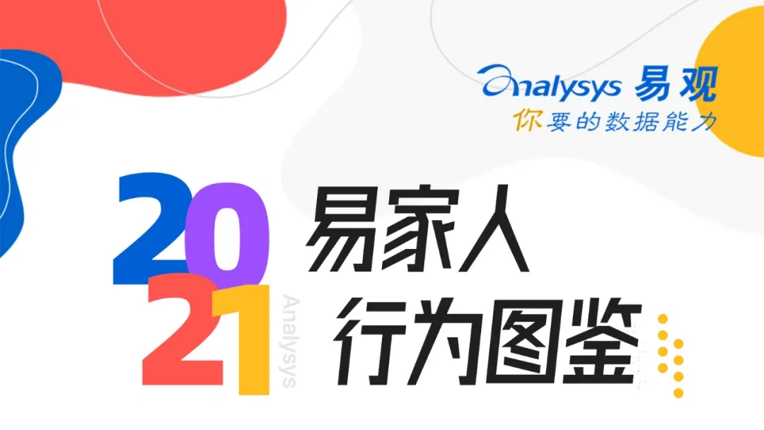 Analysys employee infographic header, with the Analysys brand and the 2021 employee behavior atlas title.