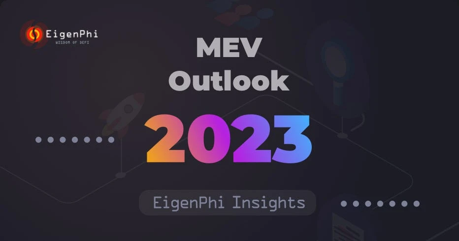 EigenPhi MEV Outlook 2023 report cover with the EigenPhi logo and title.